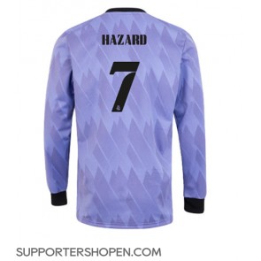 Real Madrid Eden Hazard #7 Borta Matchtröja 2022-23 Långärmad